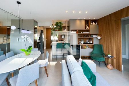 Sala de apartamento para alugar com 3 quartos, 100m² em Vila Olímpia, São Paulo