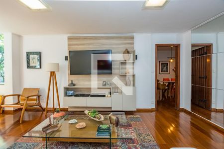 Sala 1 de apartamento à venda com 4 quartos, 162m² em Santa Lúcia, Belo Horizonte