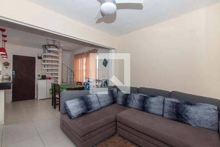 Sala de apartamento para alugar com 1 quarto, 92m² em Jardim Las Palmas, Guarujá