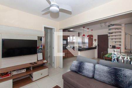 Sala de apartamento para alugar com 1 quarto, 92m² em Jardim Las Palmas, Guarujá