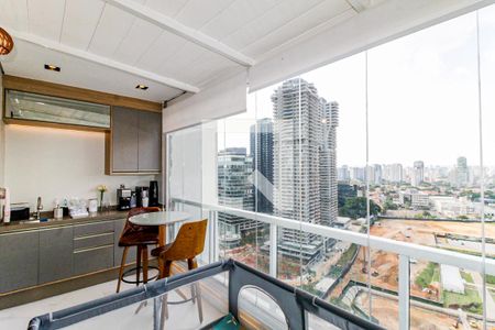 Varanda de apartamento à venda com 4 quartos, 181m² em Jardim das Acacias, São Paulo