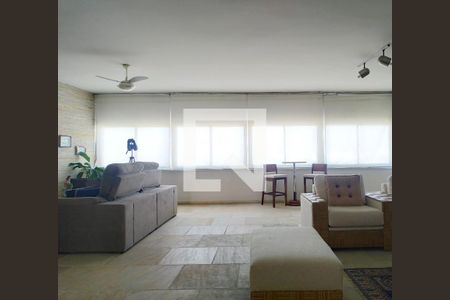 Sala de apartamento para alugar com 4 quartos, 380m² em Morro do Maluf, Guarujá