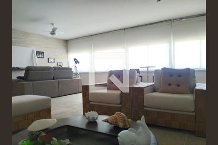 Sala de apartamento para alugar com 4 quartos, 380m² em Morro do Maluf, Guarujá