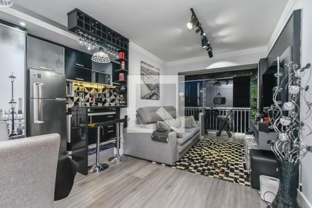 Sala de apartamento à venda com 1 quarto, 48m² em Centro, São Paulo