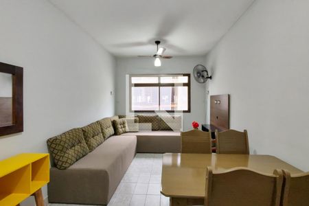 Sala de apartamento para alugar com 1 quarto, 44m² em Aviação, Praia Grande