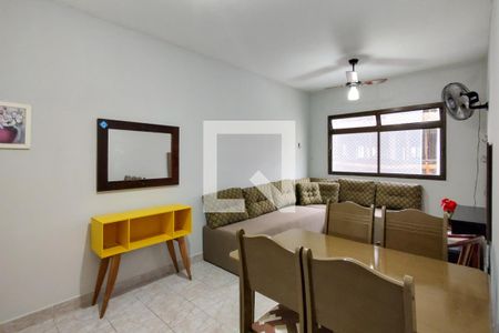 Sala de apartamento para alugar com 1 quarto, 44m² em Aviação, Praia Grande