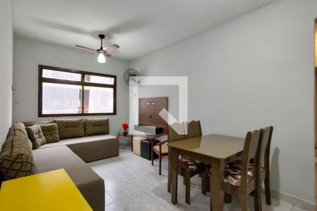 Sala de apartamento para alugar com 1 quarto, 44m² em Aviação, Praia Grande