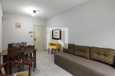 Sala de apartamento para alugar com 1 quarto, 44m² em Aviação, Praia Grande