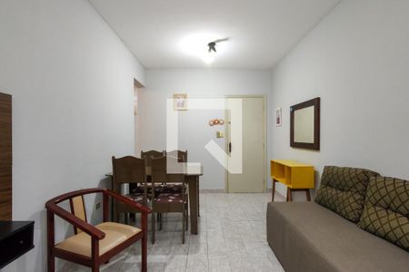 Sala de apartamento para alugar com 1 quarto, 44m² em Aviação, Praia Grande