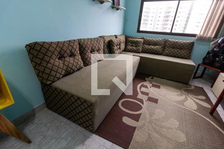 Detalhe da sala de apartamento para alugar com 1 quarto, 52m² em Aviação, Praia Grande