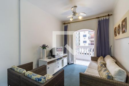Sala de estar de apartamento para alugar com 3 quartos, 93m² em Tupi, Praia Grande
