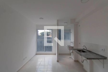 Sala e Cozinha Integrada  de apartamento para alugar com 1 quarto, 40m² em Vila Guilhermina, São Paulo