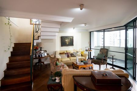 Sala de apartamento à venda com 4 quartos, 350m² em Campo Belo, São Paulo