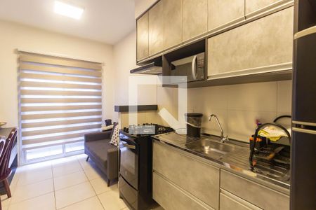 Sala e Cozinha de casa para alugar com 1 quarto, 28m² em Ferreira, São Paulo