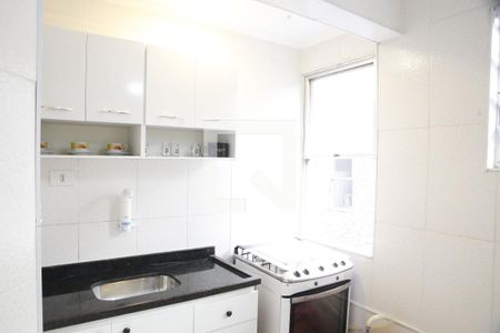 Cozinha de kitnet/studio para alugar com 1 quarto, 45m² em Boqueirão, Praia Grande