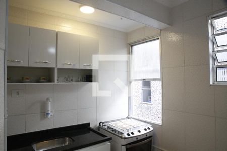 Cozinha de kitnet/studio para alugar com 1 quarto, 45m² em Boqueirão, Praia Grande