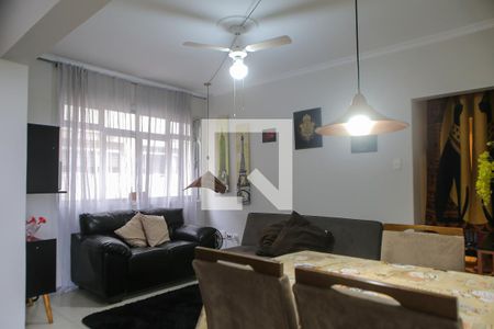 Sala de apartamento para alugar com 1 quarto, 60m² em Gonzaga, Santos