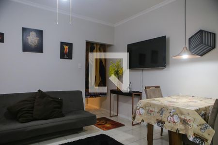 Sala de apartamento para alugar com 1 quarto, 60m² em Gonzaga, Santos