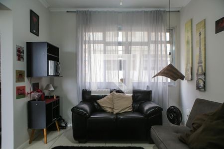 Sala de apartamento para alugar com 1 quarto, 60m² em Gonzaga, Santos