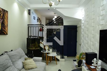 Sala de casa de condomínio para alugar com 3 quartos, 127m² em Jardim Rio das Pedras, Cotia