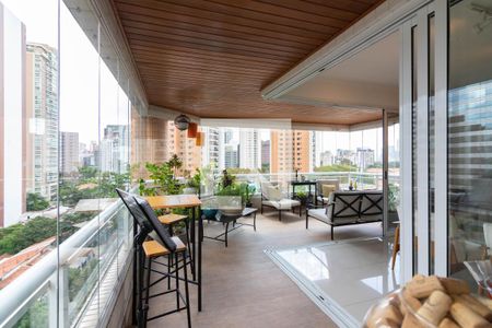 Varanda de apartamento para alugar com 3 quartos, 208m² em Cidade Monções, São Paulo