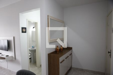 Sala de apartamento para alugar com 1 quarto, 52m² em Aviação, Praia Grande