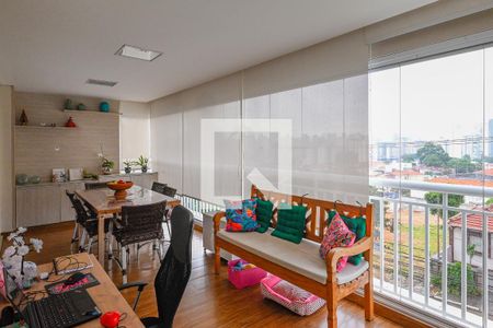 Varanda da Sala de apartamento à venda com 3 quartos, 127m² em Altos do Ipiranga, São Paulo
