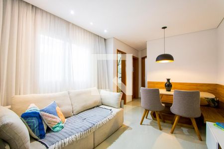 Sala de apartamento à venda com 2 quartos, 54m² em Jardim Paraíso, Santo André