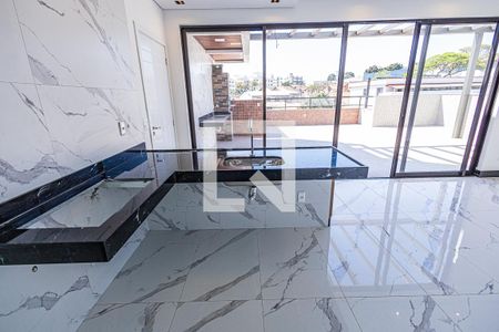 Sala / cozinha americana de apartamento à venda com 3 quartos, 141m² em Itapoã, Belo Horizonte