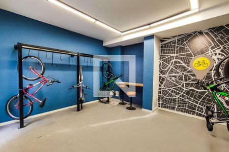 Área Comum - Bicicletário de apartamento à venda com 1 quarto, 30m² em Panamby, São Paulo