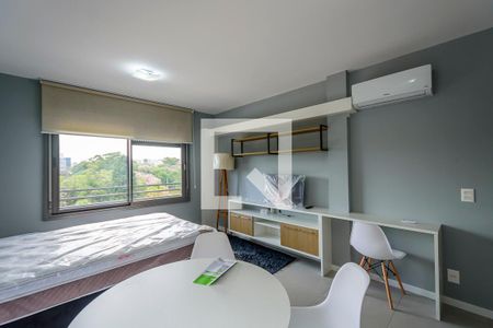 Sala/Cozinha de kitnet/studio à venda com 1 quarto, 30m² em Farroupilha, Porto Alegre