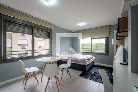 Sala/Cozinha de kitnet/studio para alugar com 1 quarto, 30m² em Farroupilha, Porto Alegre