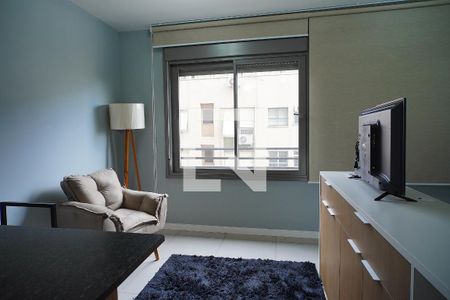 Sala - Quarto de kitnet/studio para alugar com 1 quarto, 30m² em Farroupilha, Porto Alegre