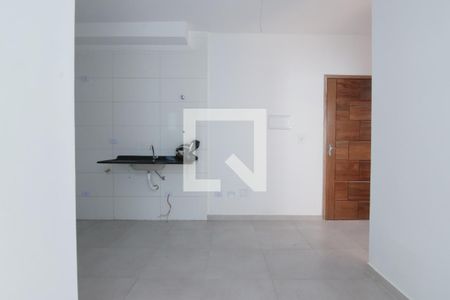 Sala/cozinha
 de apartamento para alugar com 2 quartos, 55m² em Parque Paineiras, São Paulo