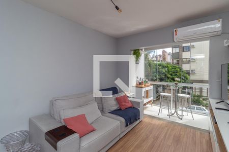 Sala de apartamento para alugar com 1 quarto, 68m² em Petrópolis, Porto Alegre