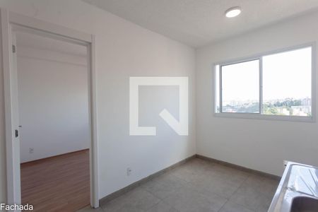 Sala/cozinha
 de apartamento para alugar com 1 quarto, 26m² em Jardim Santa Emilia, São Paulo