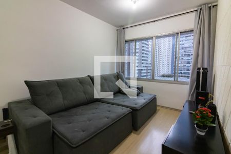 Sala  de apartamento à venda com 3 quartos, 75m² em Cidade Monções, São Paulo