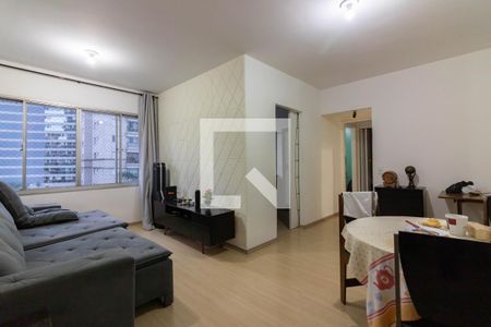 Sala  de apartamento à venda com 3 quartos, 75m² em Cidade Monções, São Paulo