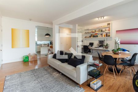 Sala de apartamento para alugar com 1 quarto, 90m² em Jardim Europa, São Paulo