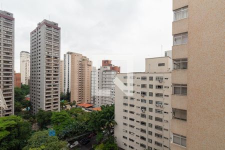 Sala - vista de apartamento para alugar com 1 quarto, 90m² em Jardim Europa, São Paulo