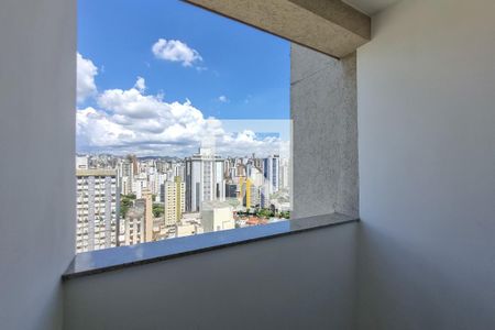 Varanda de apartamento à venda com 2 quartos, 75m² em Lourdes, Belo Horizonte