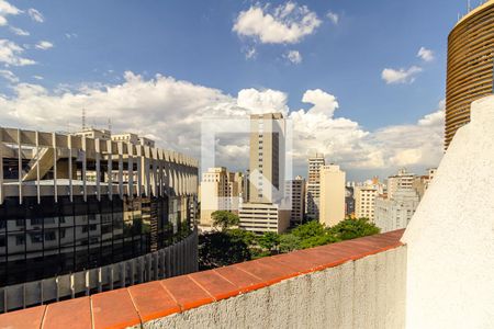 Varanda do Studio de kitnet/studio para alugar com 1 quarto, 27m² em Santa Ifigênia, São Paulo