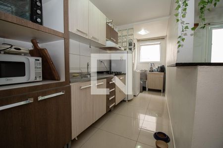 cozinha de apartamento à venda com 2 quartos, 57m² em Industrial, Novo Hamburgo