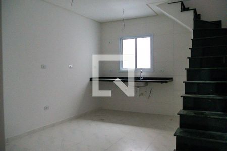 Sala/Cozinha de apartamento à venda com 2 quartos, 39m² em Vila Leopoldina, Santo André