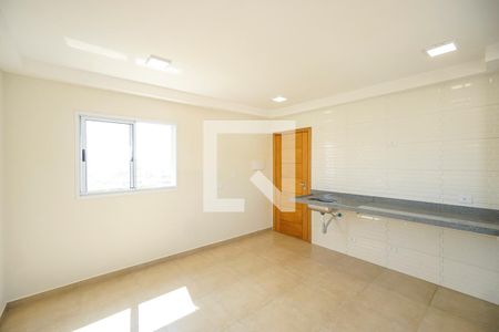 Sala e cozinha de apartamento para alugar com 2 quartos, 34m² em Vila Carrao, São Paulo