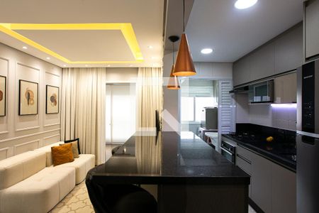 Sala de apartamento à venda com 2 quartos, 64m² em Chácara Santo Antônio (zona Leste), São Paulo