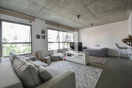 Sala de Tv de apartamento para alugar com 1 quarto, 75m² em Campo Belo, São Paulo