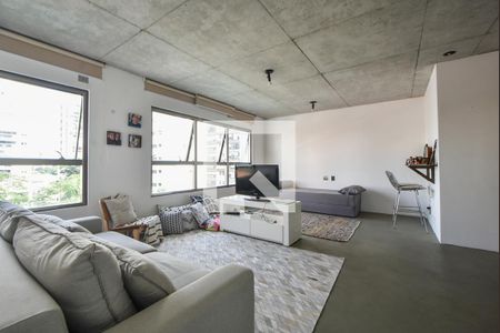 Sala de Tv de apartamento para alugar com 1 quarto, 75m² em Campo Belo, São Paulo