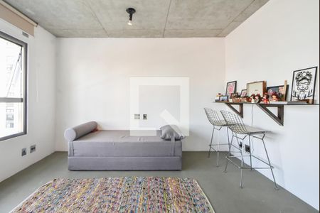 Sala de Estar  de apartamento para alugar com 1 quarto, 75m² em Campo Belo, São Paulo