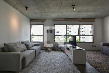 Sala de Tv de apartamento para alugar com 1 quarto, 75m² em Campo Belo, São Paulo